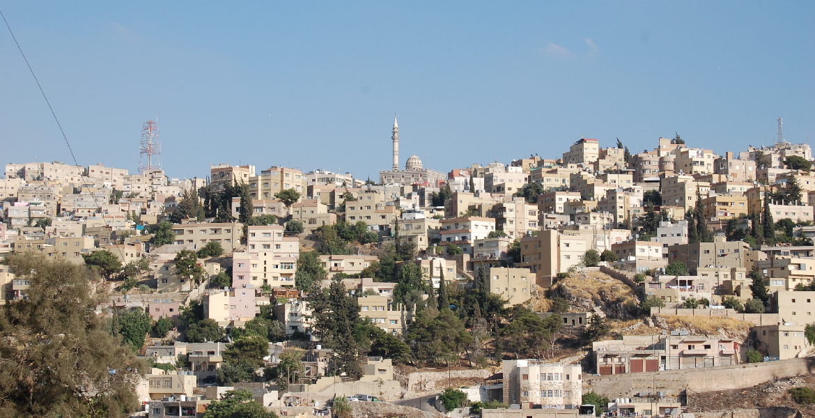 Abu Darweesh Mosque from Jabal Amman, Amman, Jordan